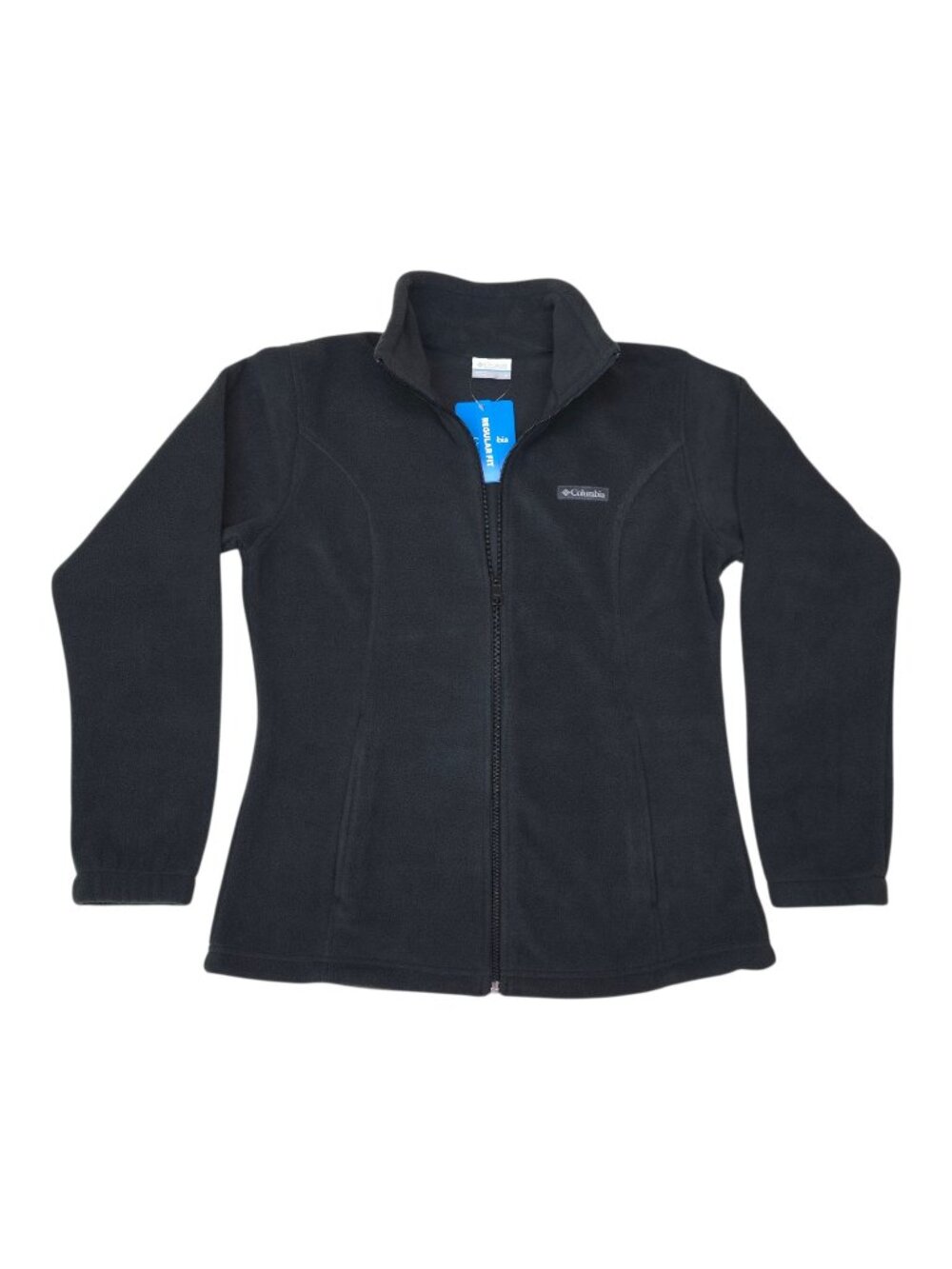 Columbia Womens Mount Cannon Fleece Jacket Black Small Regular Fit Full Zip